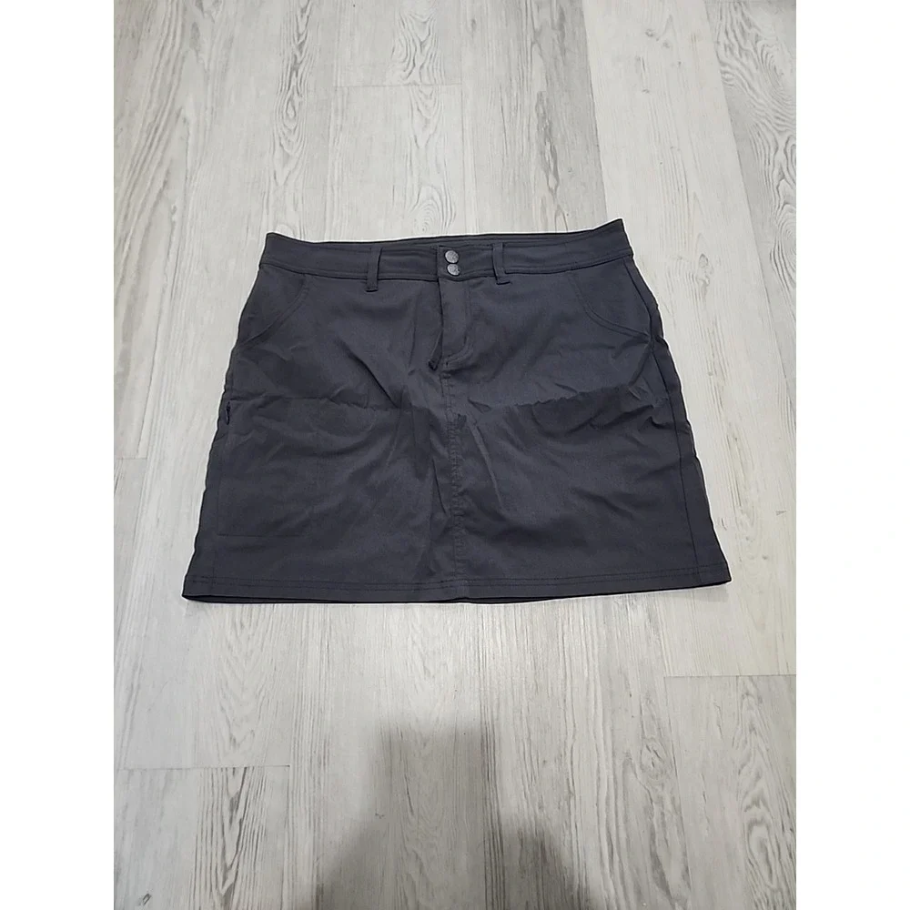 prAna Women's Dark Gray Skirt Size 12 Outdoor, Hiking, Casual‎
